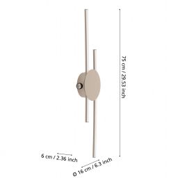 Eglo Venticello kinkiet 1x28 W piaskowy 902126