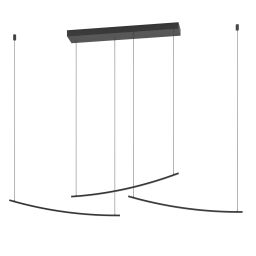 Eglo Villeggi lampa wisząca 1x22 W czarna 902166