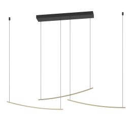 Eglo Villeggi lampa wisząca 1x22 W mosiądz 902167