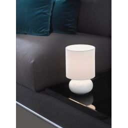 Eglo Trondio lampa stołowa 1x40 W biała 93046