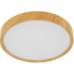 Eglo Musurita plafon 1x16,8W natural wood look/biały 98601