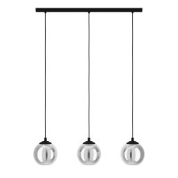 Eglo Ariscani lampa wisząca 3x40 W czarna-szary/popielaty 98652