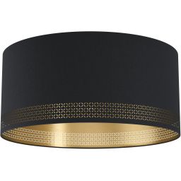 Eglo Esteperra plafon 1x40W czarny/złoty 99272