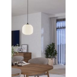 Eglo Mantunalle lampa wisząca 1x40 W biała 99366