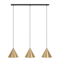 Eglo Narices lampa wisząca 3x40 W czarna-złota 99592