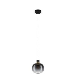 Eglo Oilella lampa wisząca 1x40 W czarna-szary/popielaty 99616