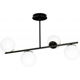 Emibig Bior lampa podsufitowa 4x10 W czarna 1020/4