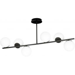 Emibig Bior lampa podsufitowa 6x10 W czarna 1020/6