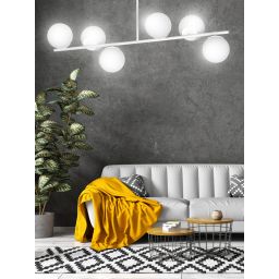 Emibig Bior lampa podsufitowa 6x10 W biała 1021/6