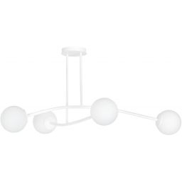 Emibig Halldor lampa podsufitowa 4x10 W biała-mleczny 1025/4