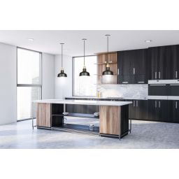 Emibig Ibor lampa wisząca 1x15 W czarna-złota 1042/1