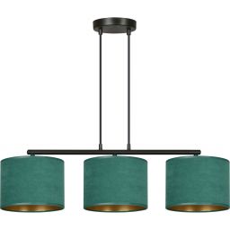 Emibig Hilde lampa wisząca 1x15 W czarna-zielona-złota 1051/3