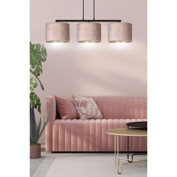 Emibig Hilde lampa wisząca 3x15 W czarna-różowa-złota 1053/3
