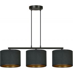 Emibig Hilde lampa wisząca 1x15 W czarna-złota 1054/3