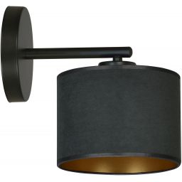 Emibig Hilde kinkiet 1x15 W czarny-złoty 1054/K1