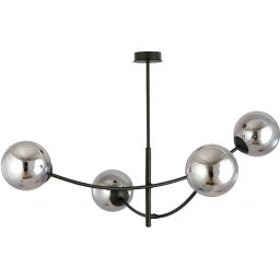 Emibig Hunter lampa podsufitowa 4x10 W czarna-grafitowa 1100/4