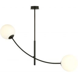 Emibig Hunter lampa podsufitowa 2x10 W czarna-opal 1102/2