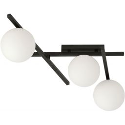 Emibig Smart lampa podsufitowa 3x10 W czarna-opal 1103/3