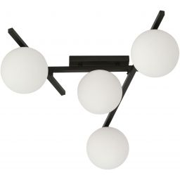 Emibig Smart lampa podsufitowa 4x10 W czarna-opal 1103/4