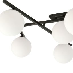 Emibig Smart lampa podsufitowa 4x10 W czarna-opal 1103/4