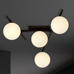 Emibig Smart lampa podsufitowa 4x10 W czarna-opal 1103/4