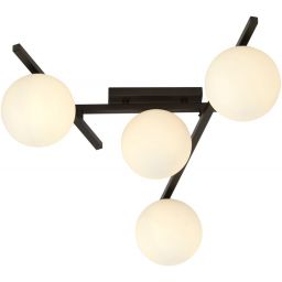 Emibig Smart lampa podsufitowa 4x10 W czarna-opal 1103/4