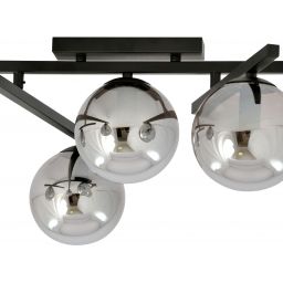 Emibig Smart lampa podsufitowa 4x10 W czarna-grafitowa 1104/4