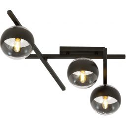Emibig Smart Stripe lampa podsufitowa 3x10 W czarna-przezroczysta 1105/3