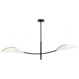 Emibig Lotus lampa podsufitowa 2x10 W biała-czarna-złota 1107/2