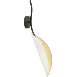 Emibig Lotus kinkiet 1x10 W biały-czarny-złoty 1107/K1