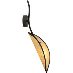 Emibig Lotus kinkiet 1x10 W czarny-brązowy 1108/K1