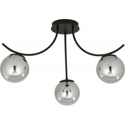 Emibig Boston lampa podsufitowa 3x10 W czarna-grafitowa 1110/3