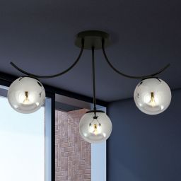 Emibig Boston lampa podsufitowa 3x10 W czarna-grafitowa 1110/3