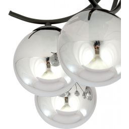 Emibig Boston lampa podsufitowa 6x10 W czarna-grafitowa 1110/6