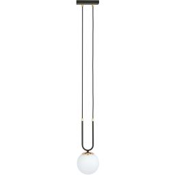 Emibig Glam lampa wisząca 1x10 W czarna-opal 1112/1