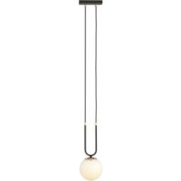 Emibig Glam lampa wisząca 1x10 W czarna-opal 1112/1