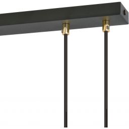 Emibig Glam lampa wisząca 3x10 W czarna-opal 1112/3