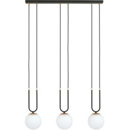 Emibig Glam lampa wisząca 3x10 W czarna-opal 1112/3