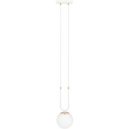 Emibig Glam lampa wisząca 1x10 W biała-opal 1115/1
