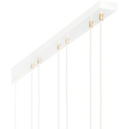 Emibig Glam lampa wisząca 3x10 W biała-opal 1115/3