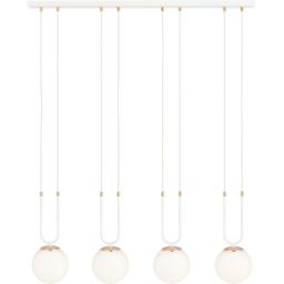 Emibig Glam lampa wisząca 4x10 W biała-opal 1115/4