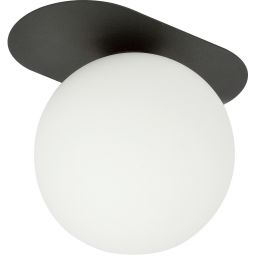 Emibig Plaza lampa podsufitowa 1x10 W czarna-opal 1118/1