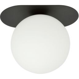 Emibig Plaza lampa podsufitowa 1x10 W czarna-opal 1118/1