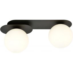 Emibig Plaza lampa podsufitowa 2x10 W czarna-opal 1118/2