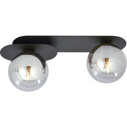 Emibig Plaza lampa podsufitowa 2x10 W czarna-grafitowa 1119/2