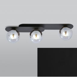 Emibig Plaza lampa podsufitowa 3x10 W czarna-grafitowa 1119/3