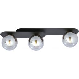 Emibig Plaza lampa podsufitowa 3x10 W czarna-grafitowa 1119/3