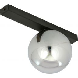 Emibig Fit lampa podsufitowa 1x10 W czarna-grafitowa 1122/1
