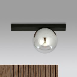 Emibig Fit lampa podsufitowa 1x10 W czarna-grafitowa 1122/1