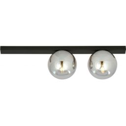 Emibig Fit lampa podsufitowa 2x10 W czarna-przydymiona-grafitowa 1122/2